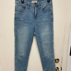 Madewell Light Blue Stovepipe Skinny Jeans